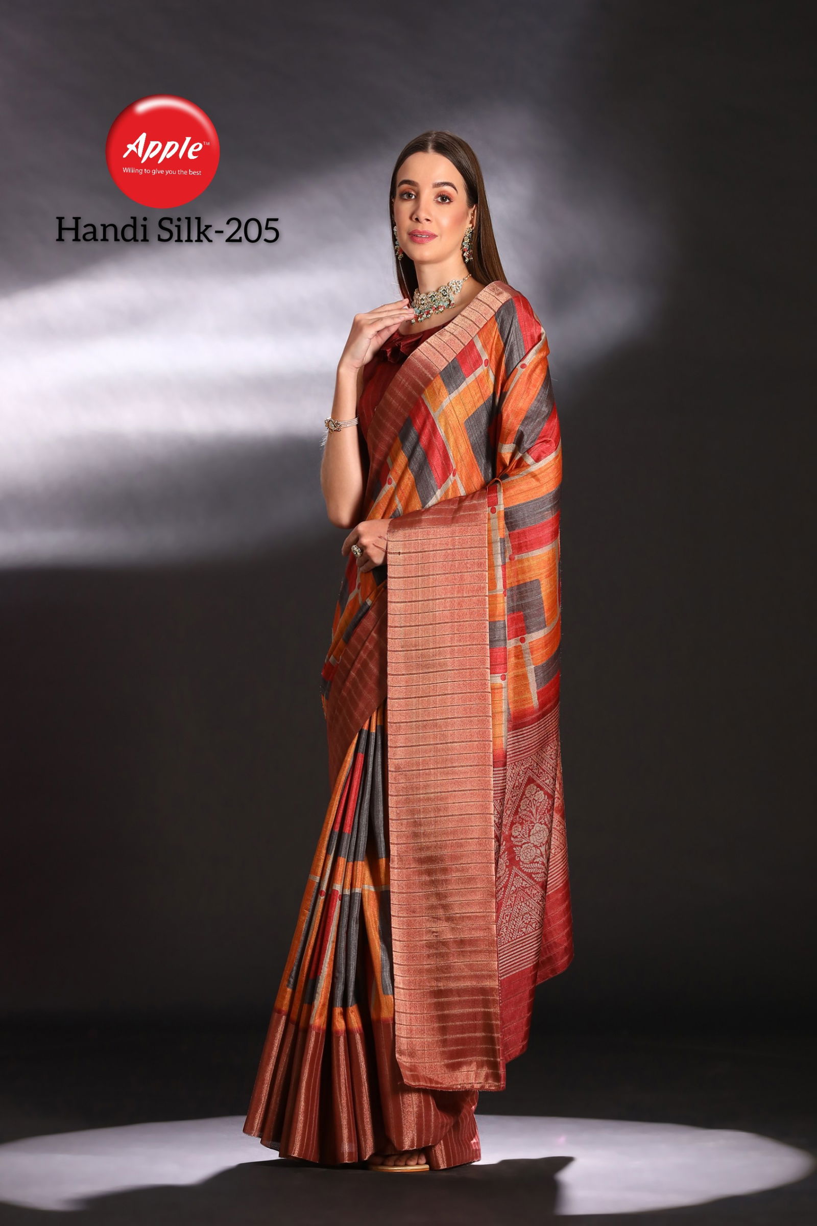 Handi Silk Vol 2 By Apple Digital Printed Silk Sarees Wholesale Clothing Suppliers In India

